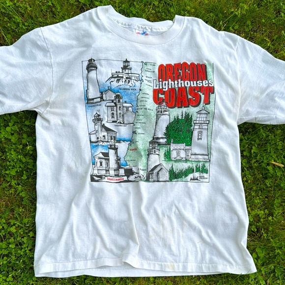Vintage Other - 1993 Oregon Lighthouse Coast Vintage T-Shirt